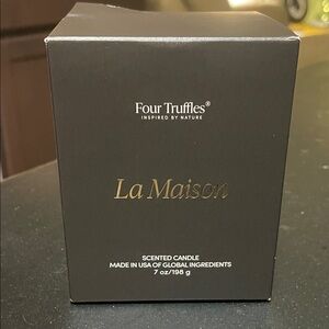 Four Truffles La Maison Black and Gold Scented Candle